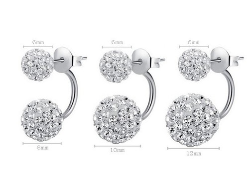 Rhinestone earrings - Picture 6 of 7