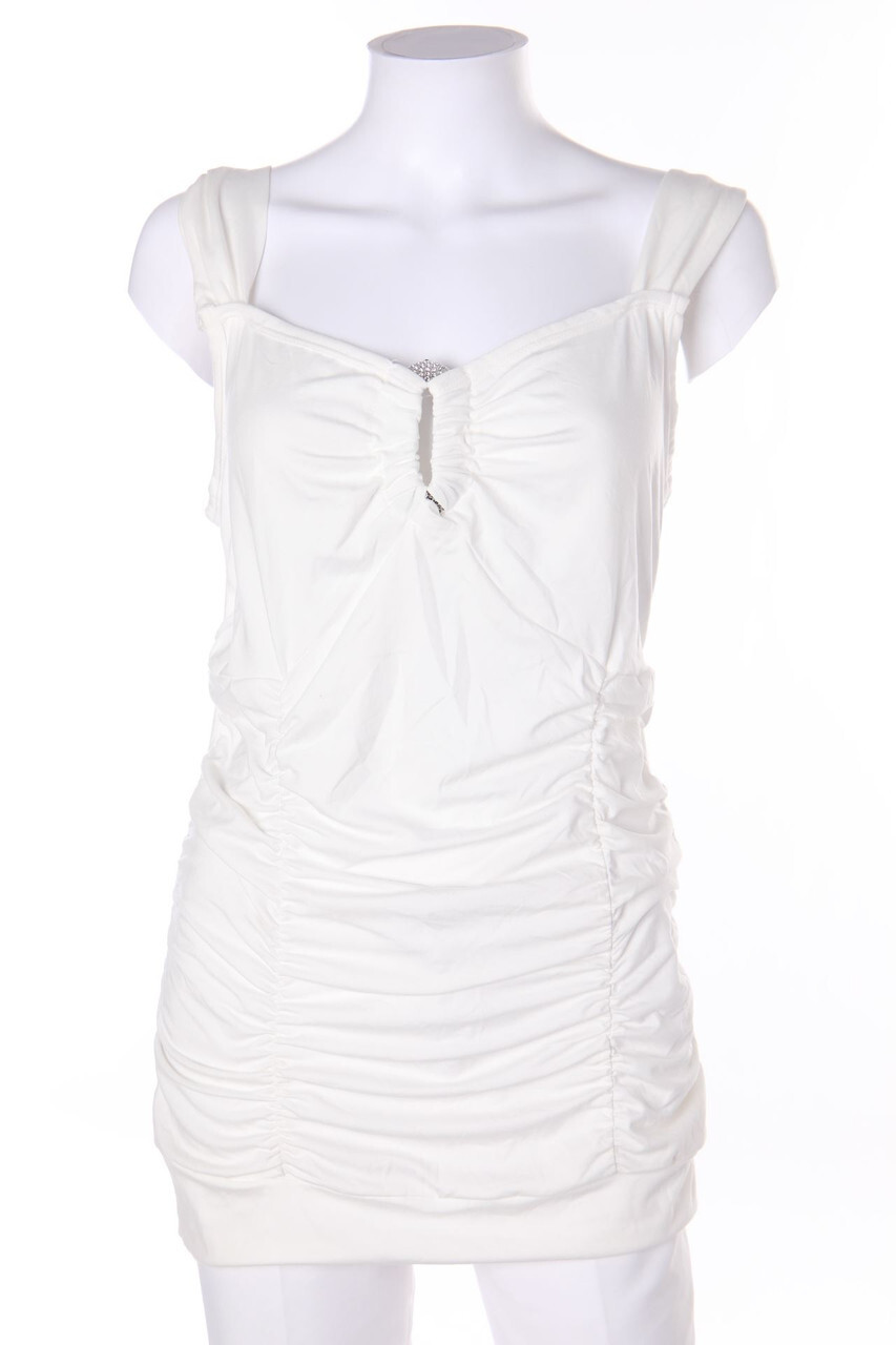 SECONDHAND Top Keyhole M weiß