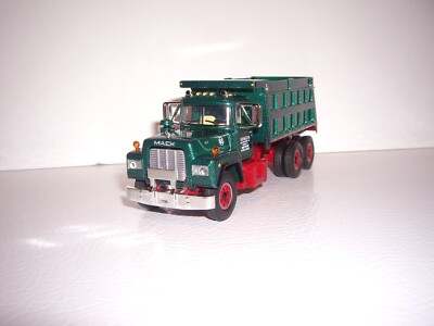 DCP FIRST GEAR 1/64 VENEZIA BULK TRANSPORT METALLIC GREEN MACK R MODEL DUMPTRUCK