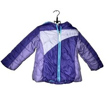 Pacific Trail Kid's Purple Hooded Puffer Jacket