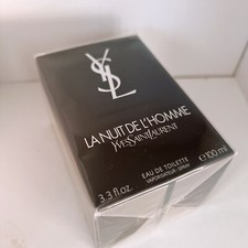 Yves Saint Laurent La Nuit De L'Homme Eau de Toilette - 3.3oz /100ml New .