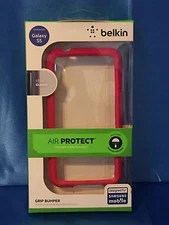 Belkin AIR PROTECT Grip Bumper Case, Pink Coral, Samsung Galaxy S5, F8M913B1C02