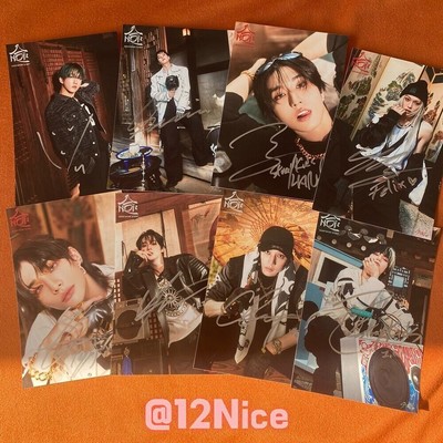 STRAY KIDS 合 HOP WALKING ON WATER AUTOGRAPHED SIGNED PHOTO 4*6 K-POP 2024B