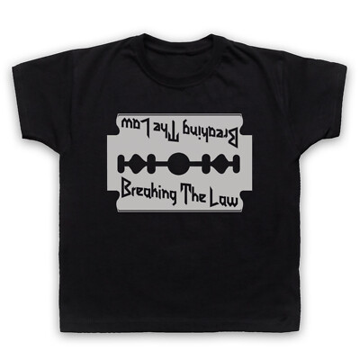 BREAKING THE LAW INOFFIZIELLES HEAVY METAL ROCK HYMNE KINDER KINDER T-SHIRT