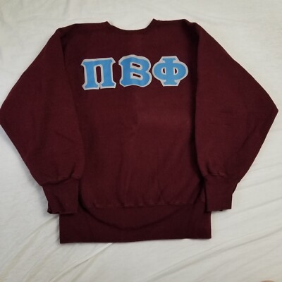 Vintage Champion Reverse Weave Sweatshirt Mens XL Red Pi Beta Phi