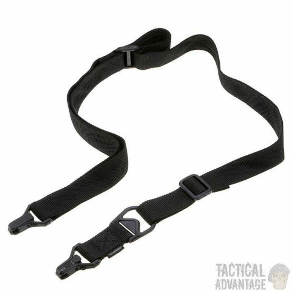 MS3 Style Airsoft Black Tactical Rifle Sling Gun Strap 1 / 2 Point One Two UK