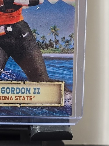 Universidad Bowman 2024 cromo #BK-3 Ollie Gordon Big Kahuna SSP estado de Oklahoma - Imagen 4 de 6