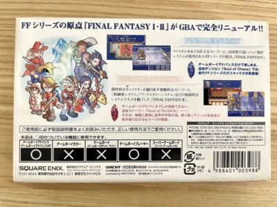 Nintendo Game Boy Advance Final Fantasy 1 2 ⅠⅡw/box GAB Square