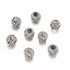 50pcs Tibetan Alloy Rhinestone European Beads Large Hole Barrel Charms 10~11x9mm