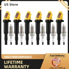 UF592 Ignition Coils Spark Plugs Set of 6 for BMW E53 E60 E70 E85 M3 M35 M6 X5