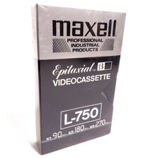 Maxell Epitaxial L-750 Professional Beta Videotape NOS Factory Sealed Japan RARE