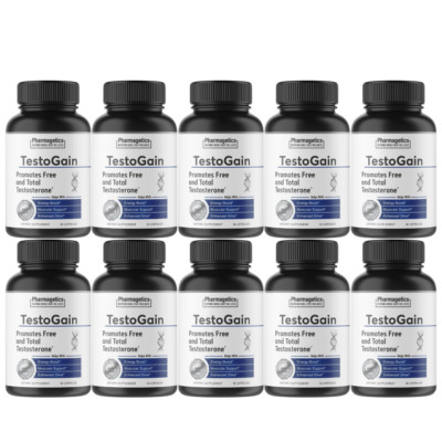 TestoGain - Test Boost Max supplement, compare to nugenix total t, 10 PACK