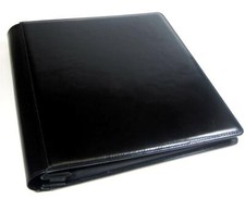 New Genuine Leather Photo Album Sleeve Style Post Bound, 8X10 Photos, BLACK