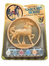 Vtg Hobby Horse Antiqued Wall Plaque Paint By Number Craft House 36301
