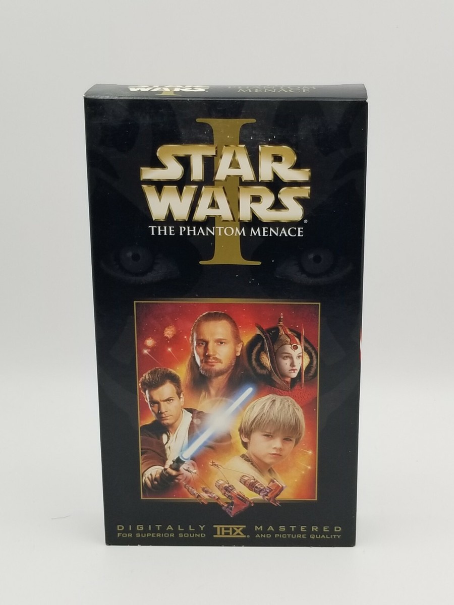 Vintage Star Wars Episode 1 The Phantom Menace (VHS) THX Mastered