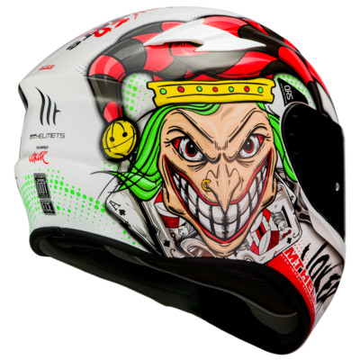 MT HELMET HELMETS L FULL FACE PLATE JOKER A0 GLOSS PEARL WHITE