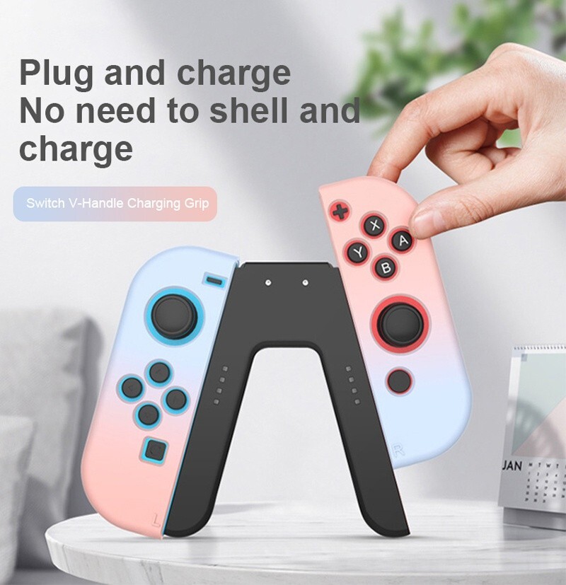 Charging Station Charger for Switch Joycon Bracket Gaming Grip Handle Controller-image