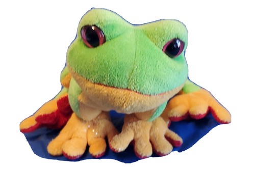 Webkins Plush Tree Frogs Ganz Stuffed Animal Reptile Toy Green Logo - Picture 7 of 17