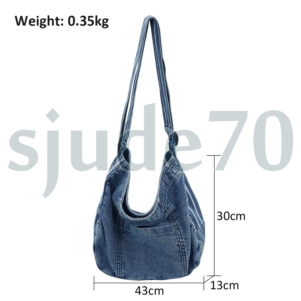 Women's Denim Crossbody Bags Shoulder Handbag Jean Purse