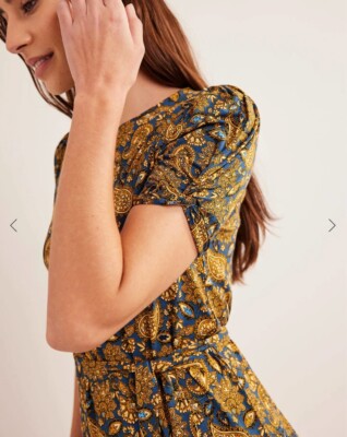 NWT BODEN Knot Detail Jersey Dress Women's 14R Harvest Gold, Paisley Terrace | eBay NWT BODEN Knot Detail Jersey Dress Women's 14R Harvest Gold, Paisley Terrace | eBay