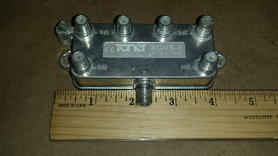 Toner XGVS-6  6 - Way Coax Splitter 5 - 1000mhz - 100db rfi