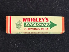Vintage Wrigley's Spearmint Chewing Gum Empty Box NICE