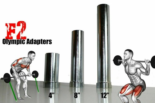 4" F2 Olympic Sleeve Adapter with Isometric Training Collar for 1" | 1.25" Bar - Picture 8 of 12