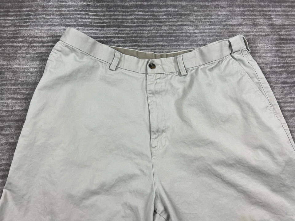 Pantalones Cortos Farah Para Hombre 40 Beige Cintura Expandible 100% Algodón Chino Foto 2 de 4