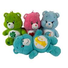 Care Bears Lot 4 Wish Bedtime Good luck Love A Lot 12" Plush Stuffed Toy Lovey