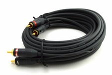 Mirasonic 2 Channel Oxygen Free Copper RCA Interconnect Cable 12ft w/ lead wire