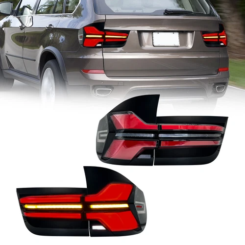 Pair Tail light 2007-2013 For BMW X5 E70 LED Tail Lights Rear Turn Signal Lamps - Picture 13 of 20