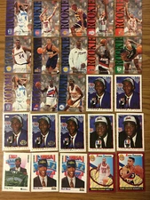 Basketball Rookie card lot of (25 cards) Various years and players - Jalen Rose