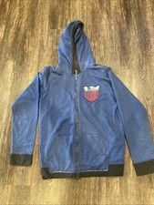 Lucky Brand Boys Full Zip Hoodie Jacket Blue Size Large