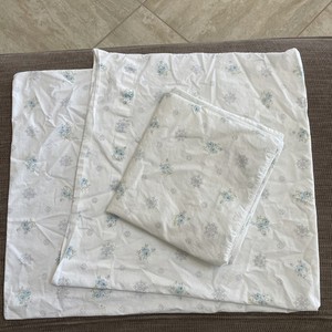 simply shabby chic blue rose floral medallion pillowcases KING One Stained