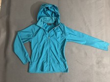 Marmot Women  s Medium Teal Hooded Softshell Jacket Full Zip Windbreaker