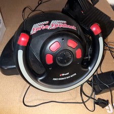 Trust FF Force Feedback Lenkrad Gameport Race Master Pedale Set Retro Windows PC