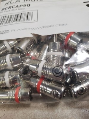 Planet Waves BCRCAP50 RCA Connectors Silver (50 Pack) | eBay