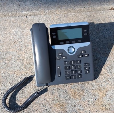 Cisco 7841 (CP-7841-3PCC-K9) 4 Lines Gigabit IP Phone Dark Gray lightly used