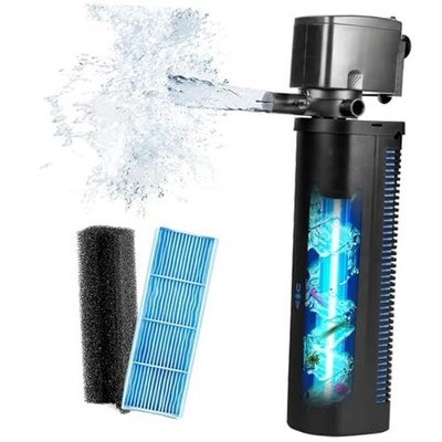 Aquarium U-V Filter Dual Spout 600GPH Dual Spout for 100-300 Gallon No Timer