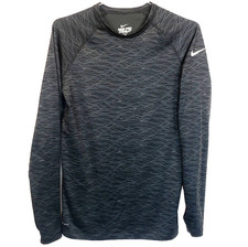 Nike Pro Combat Dri Fit Compression Fitted Men's Sz L Long Sleeve Shirt Graphic