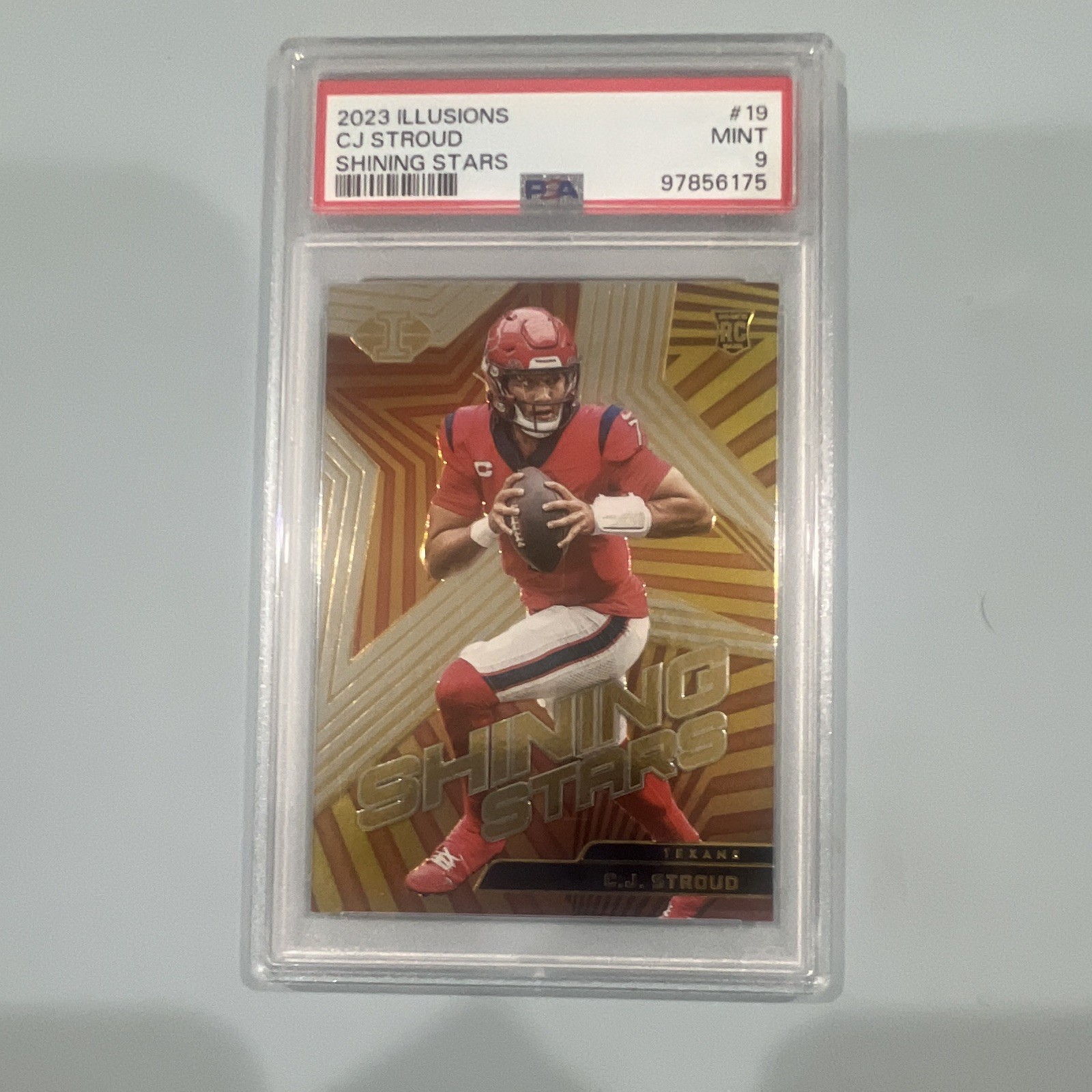 Panini 2023 Illusions Shining Stars C.J. Stroud RC #19 Texans PSA 9