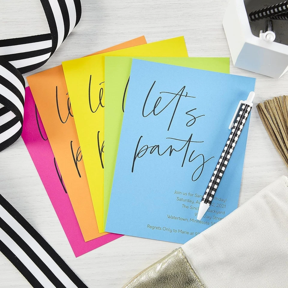 Color Cardstock Bright Assortment 8.5x11 250 sheets Durable Craft Paper - Image 4 of 4