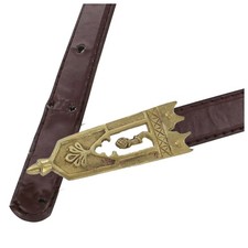 Scottish Thistle Belt Chape   100 Genuine Brass, Handmade