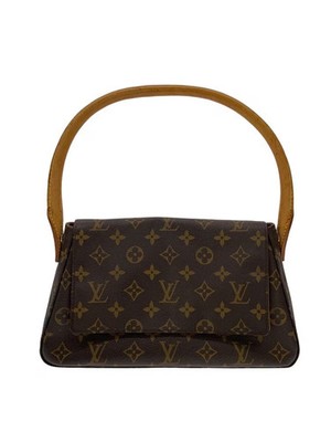 LOUIS VUITTON Mini Looping Monogram Canvas PVC BRW