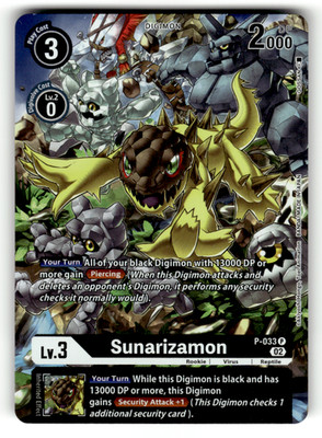 Sunarizamon - P-033 (Alternate Art) P-033 P Foil Promo Starter Deck 14: Beelzemo