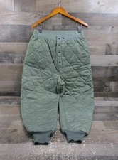 Military Quilted Cold Weather Pants Mens Medium Insulated Liner Elastic Waist