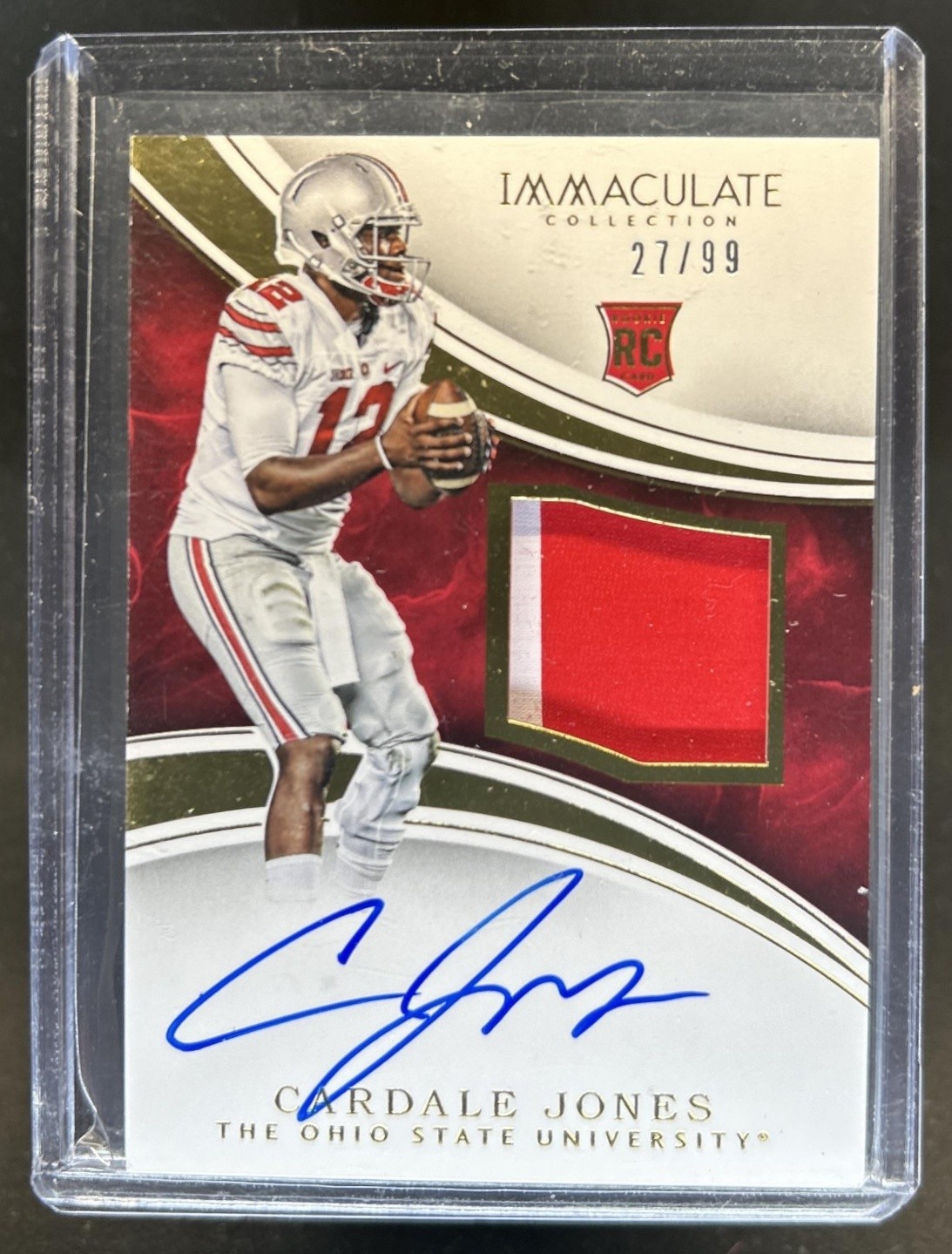 Cardale Jones Panini Immaculate Collegiate #138 Signature Patch