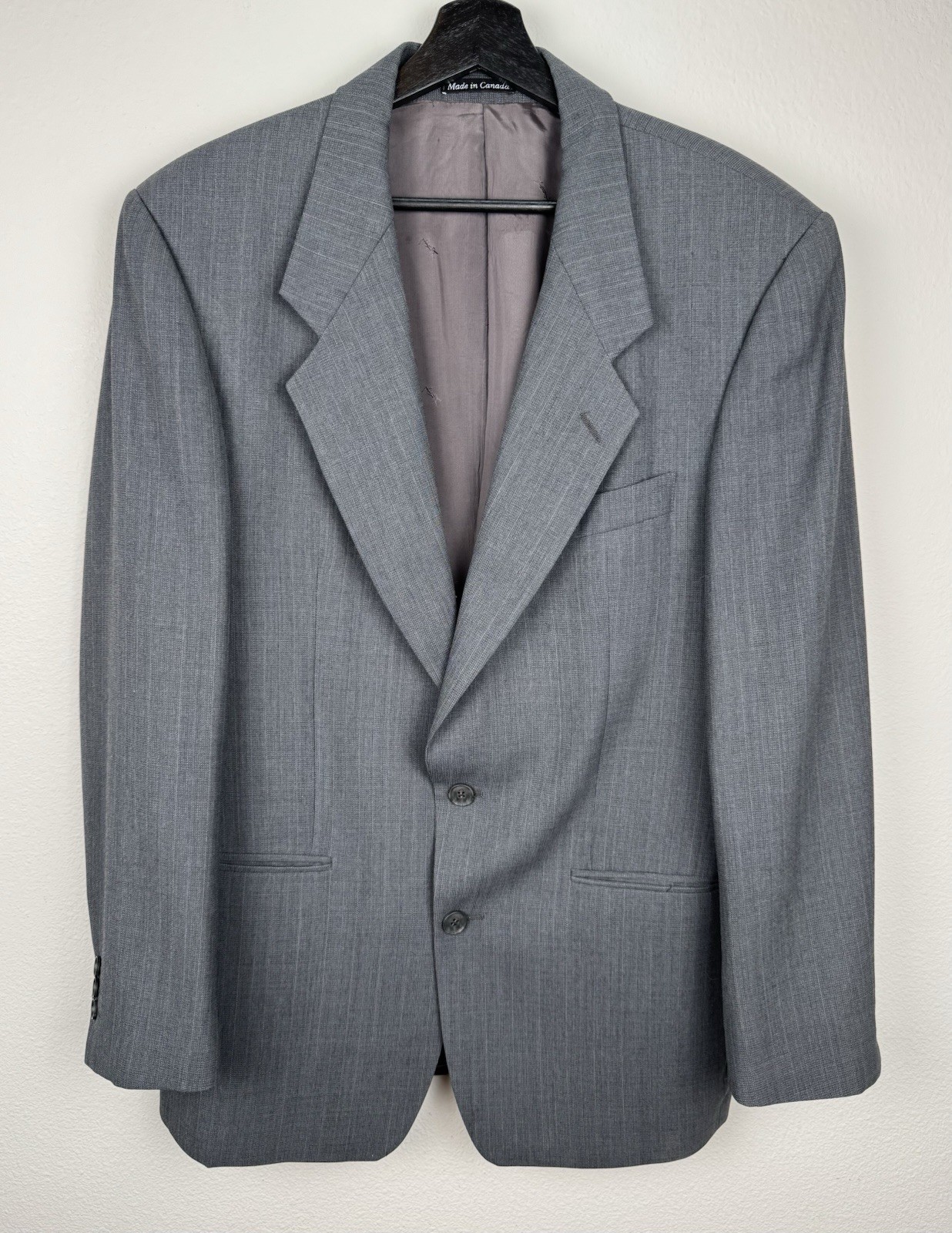 Giacca cappotto sportivo blazer Yves Saint Laurent uomo taglia 44? Matrimonio aziendale grigio