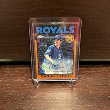 2021 Topps 86 Silver Pack Autograph Orange Refractor Daniel Lynch RC Auto /25