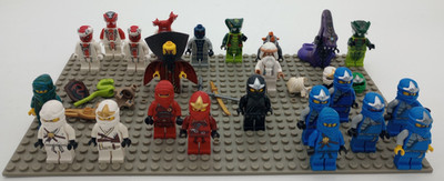 Lego Ninjago Mini Figure Lot Mixed Characters (23+ Figs)